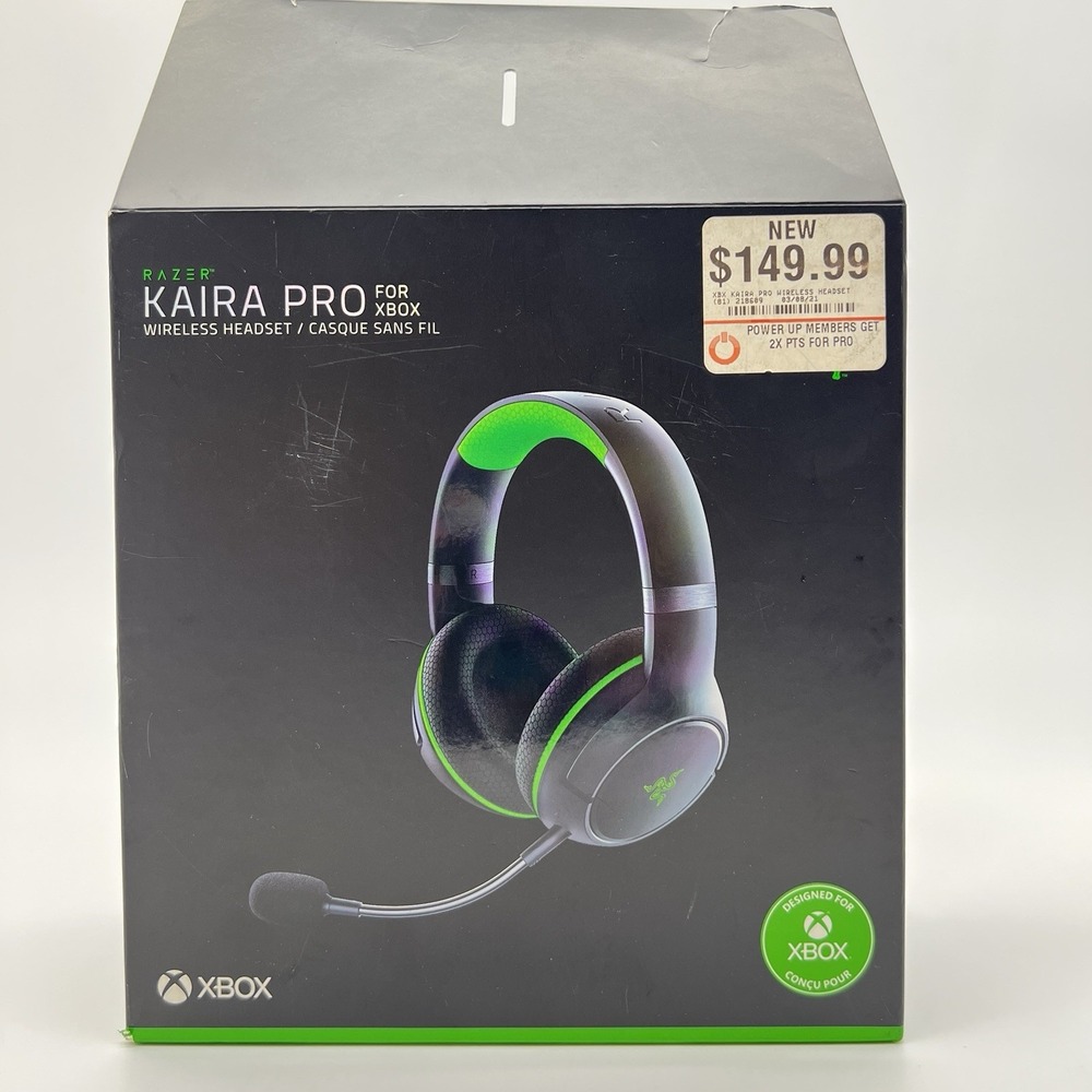 Razer Kaira Pro Wireless Gaming Headset for Xbox X/S W/mic &charger No Dongle